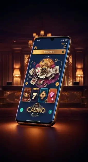 Aperçu de l'interface utilisateur élégante et moderne de Casino Nyxbets, affichant une sélection variée de jeux et les options de paiement en cryptomonnaies.