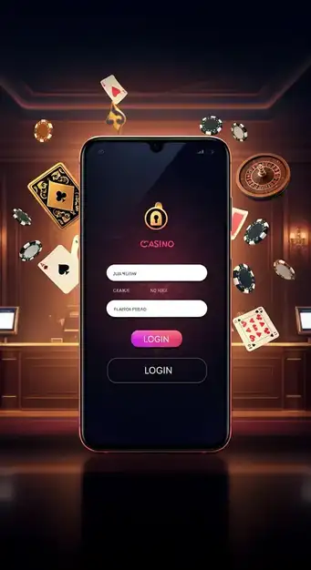 Interface de connexion sécurisée de Nyxbets Casino avec champs d'email et mot de passe, symbolisant la protection des données des joueurs.
